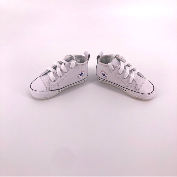 baby white converse high tops